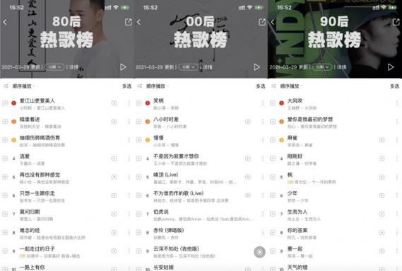 酷狗音乐榜单前50