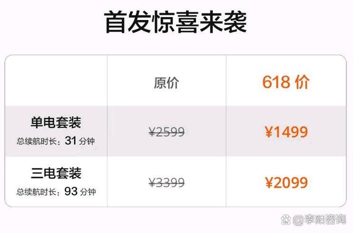 大疆无人机的价格表