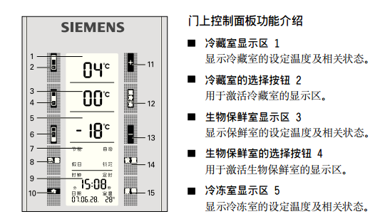 西门子冰箱如何调节温度