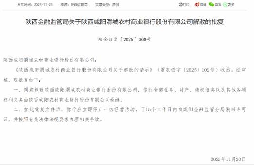 农商银行解散公告