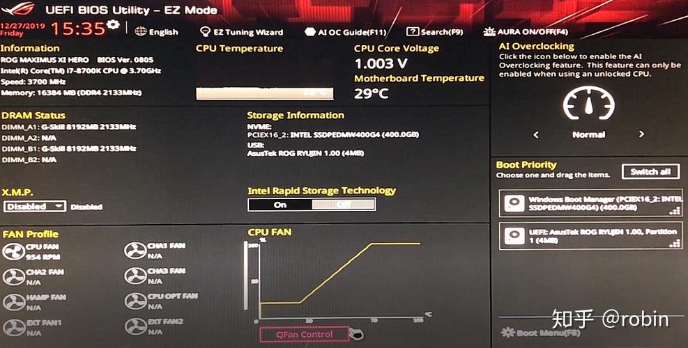 bios cpu风扇设置