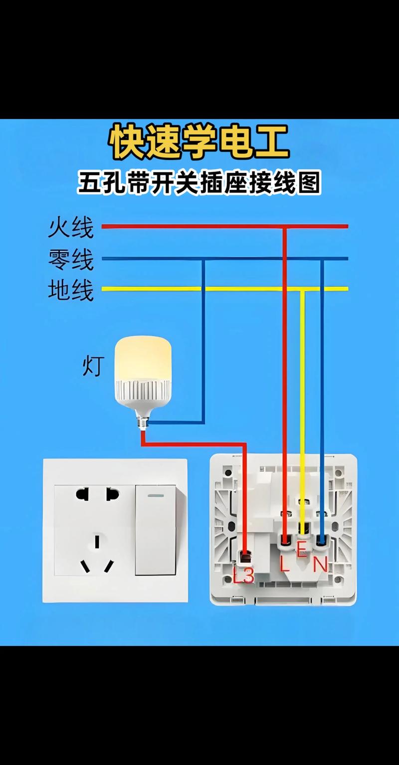 电源插座接线方法图解