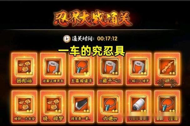 火影忍者手游忍具排行