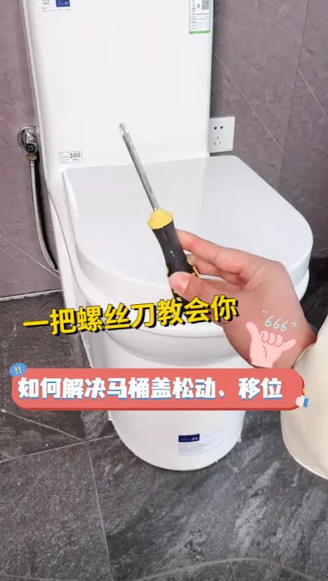马桶坐盖松动怎么固定