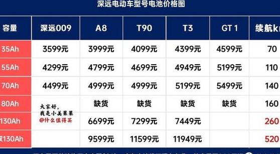 深远电动车价格一览表