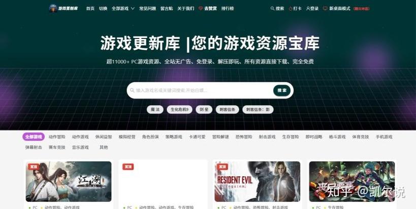 游戏资源网站推荐