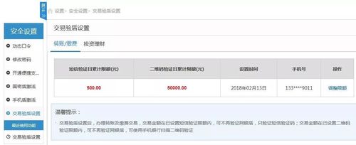 中国银行网银转账额度怎么改