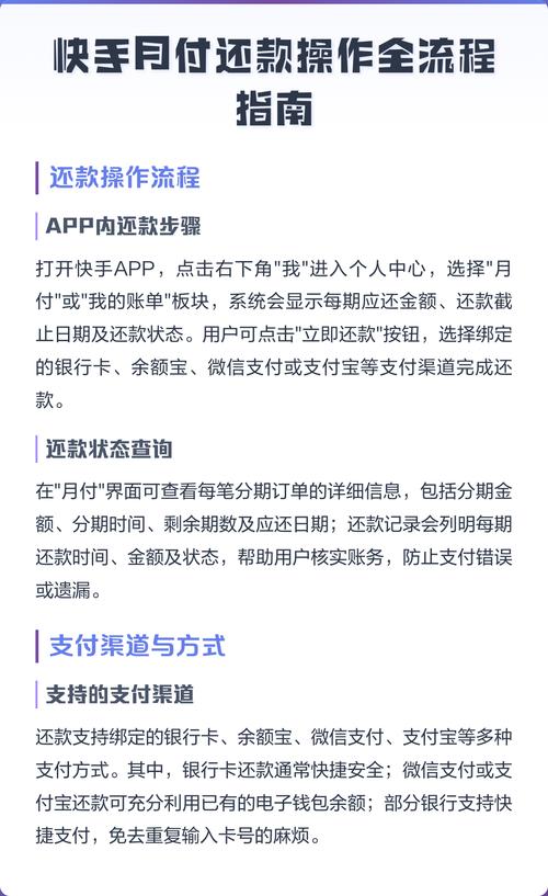 快手月付分期还款步骤