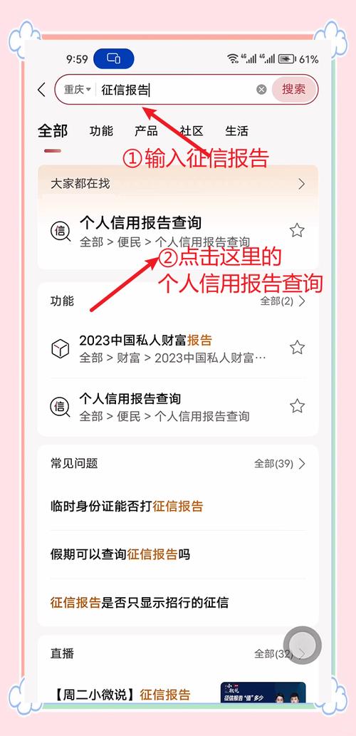 免费查询个人征信