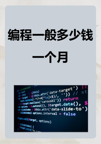 编程一般多少钱一个月