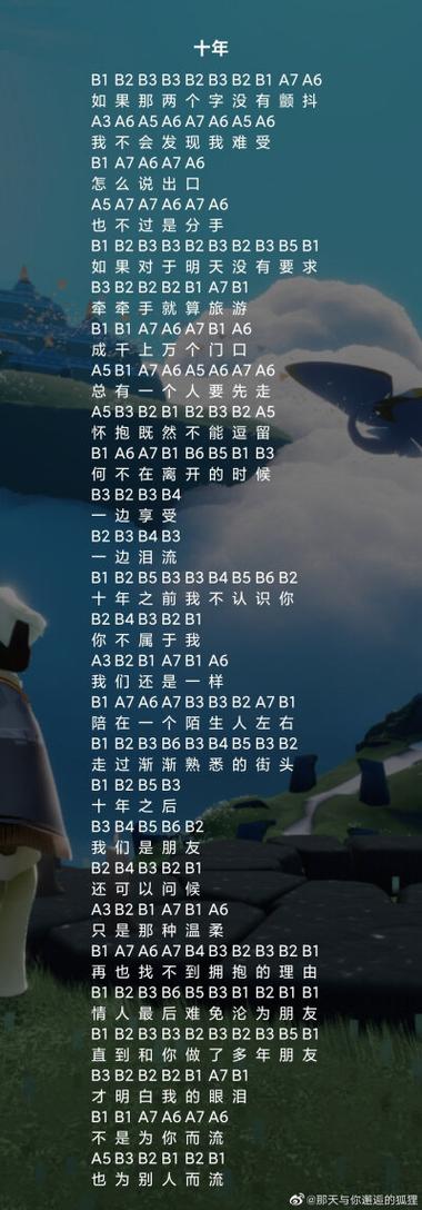 光遇琴谱500首(二)