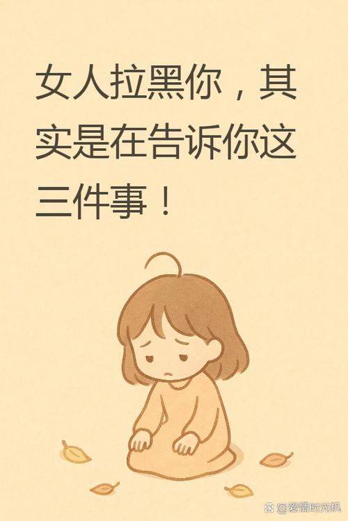 女人拉黑你其实已经暗示你什么