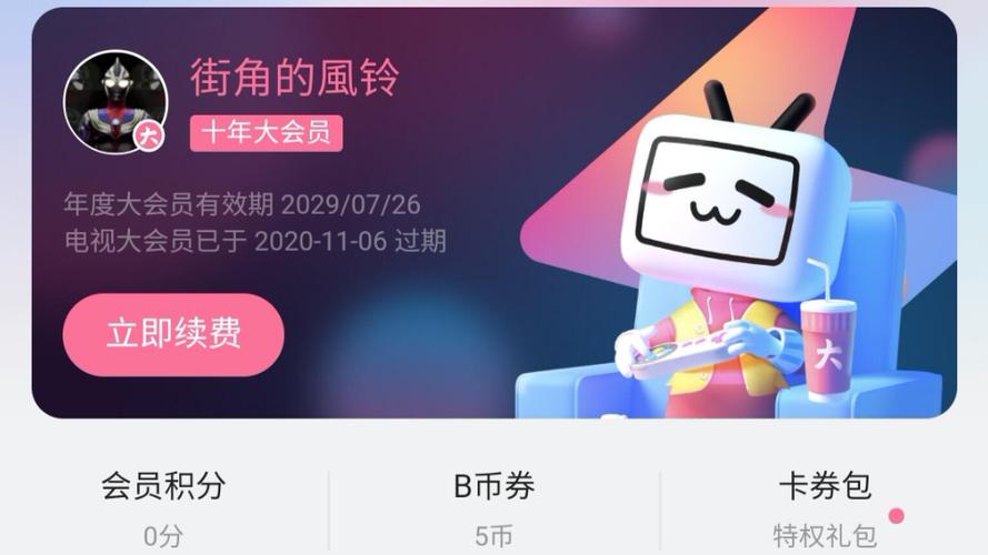 bilibili大会员白嫖