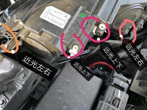 调大灯高低螺丝转哪边