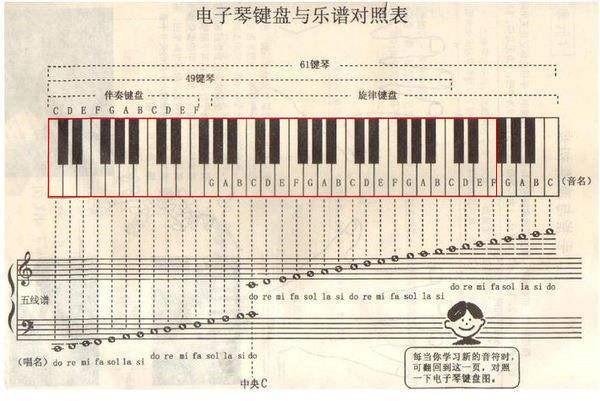 电子琴有多少个琴键