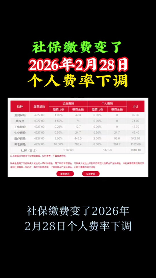 医保2026缴费价格表
