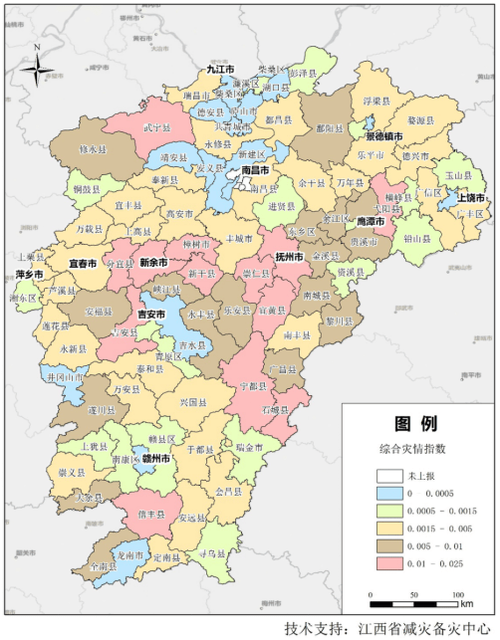 江西省政区图高清全图