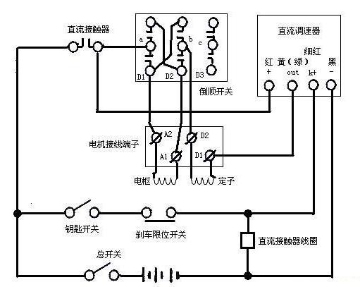 大阳电动三轮车线路图