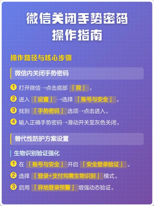 微信如何取消手势密码功能?