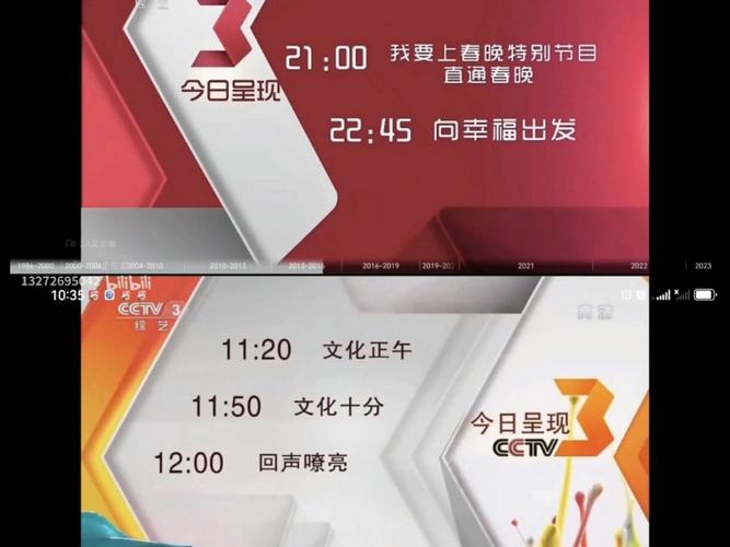 cctv3综艺频道节目表
