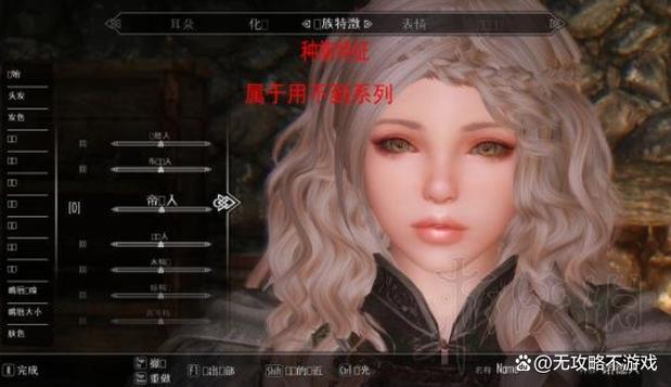 上古卷轴5捏脸数据男