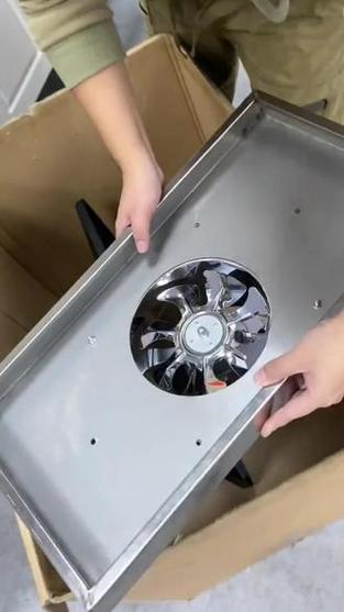 抽油烟风扇怎么安装正反面