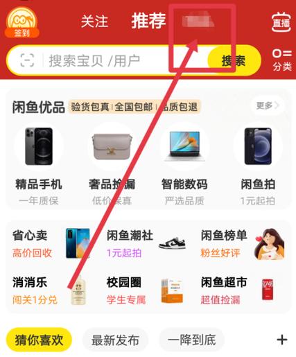 闲鱼怎么搜用户