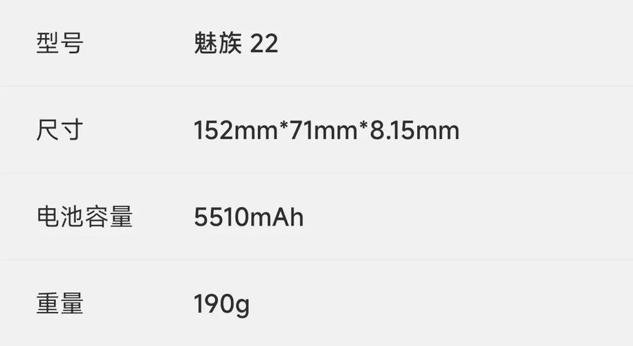 魅族22参数