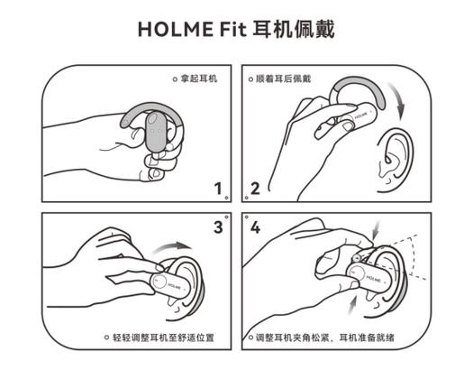 耳机戴法示意图
