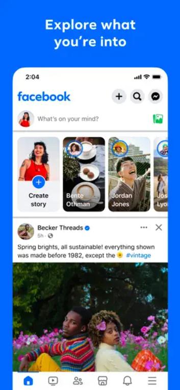 facebook界面