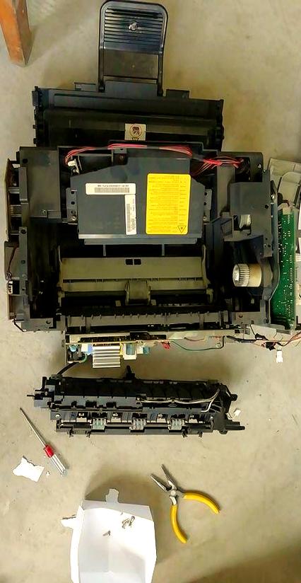 hp1112拆机详细教程