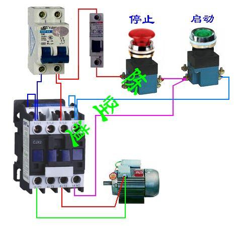 220v接触器接线图