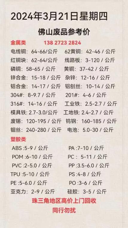 铜的价格多少钱一公斤
