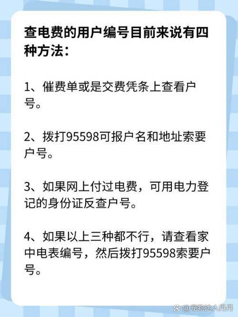 怎么查电费户号