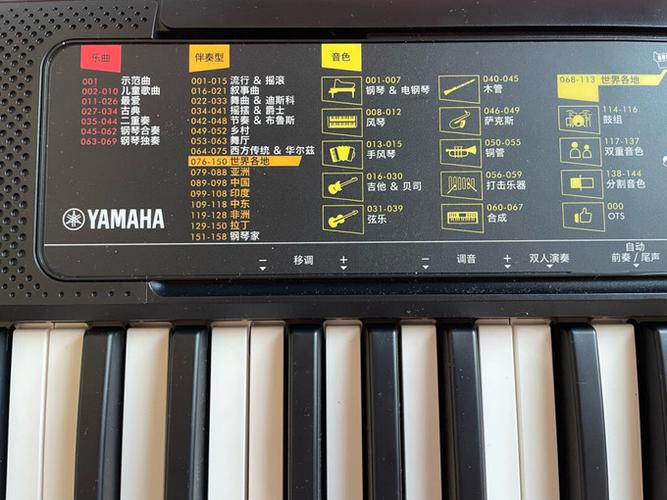 雅马哈电子琴面板翻译