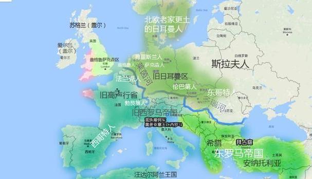 大征服者罗马征服日耳曼地图