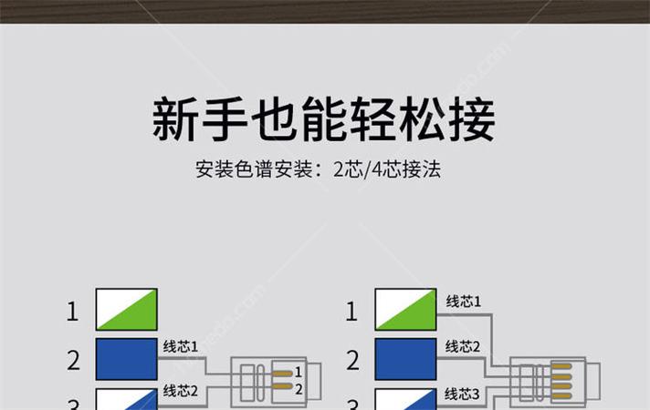 电话4芯接法图解
