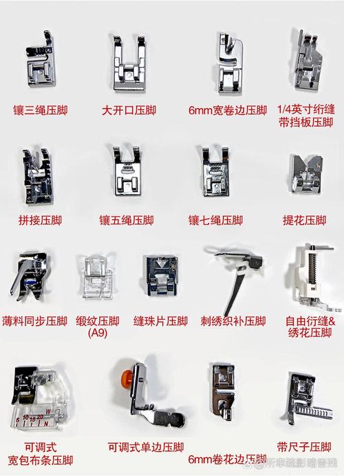 缝纫机压脚图解