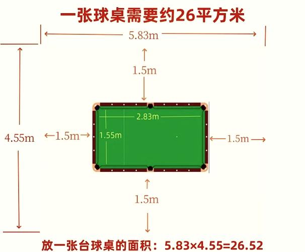 中式8球台球桌尺寸标准尺寸