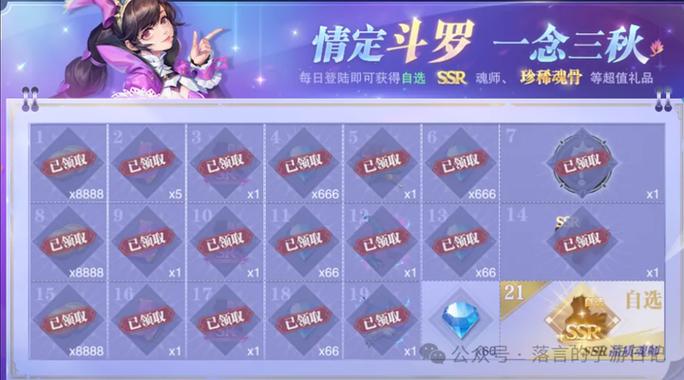 斗罗大陆之神级签到系统
