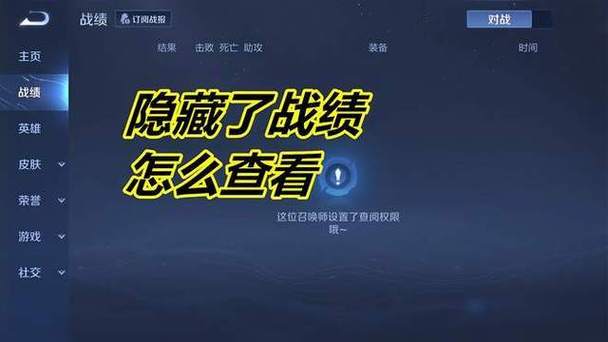 王者好友把战绩关了怎么查看