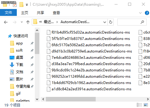 无法从快速访问中删除