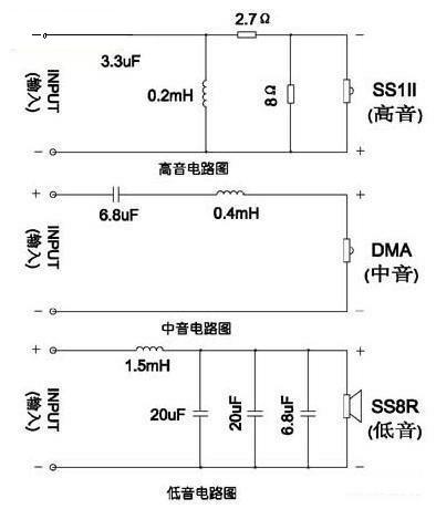三分频音箱接线图解