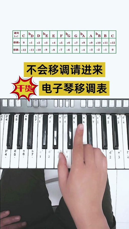 电子琴的移调方法和步骤