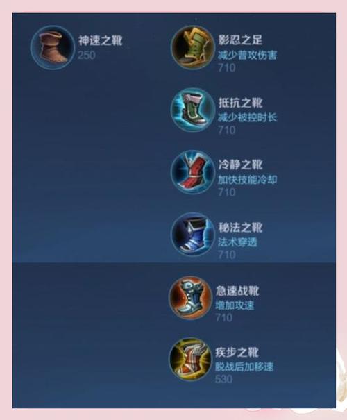 王者荣耀加移速最多的装备