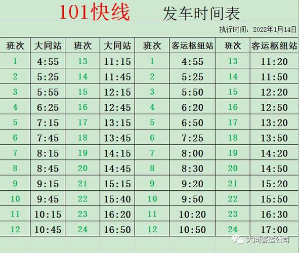 如东101路公交车全程