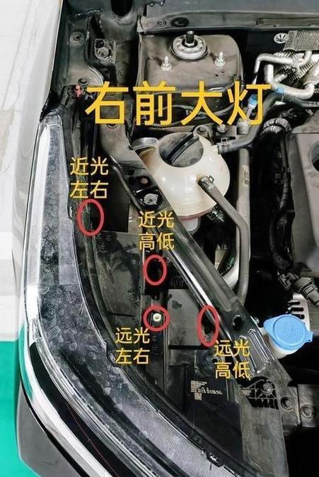 大灯灯光高低怎么调