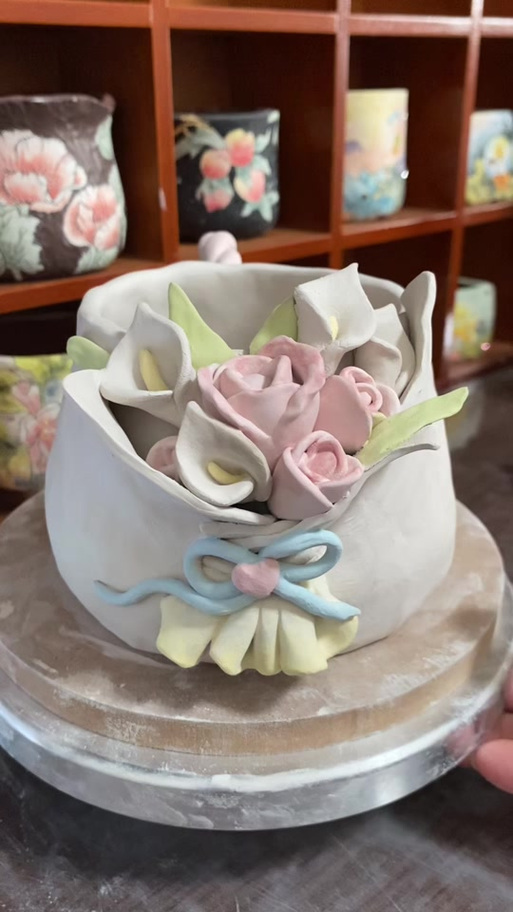 陶瓷手工捏塑作品