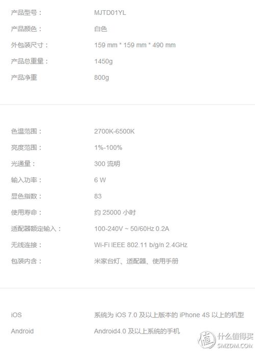 小米台灯1s说明书