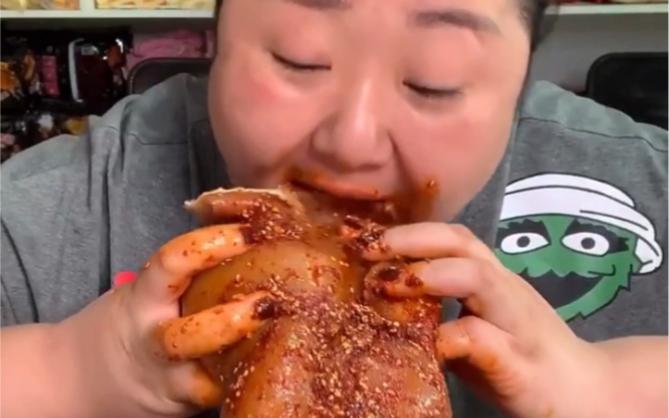 快手胖姐吃播